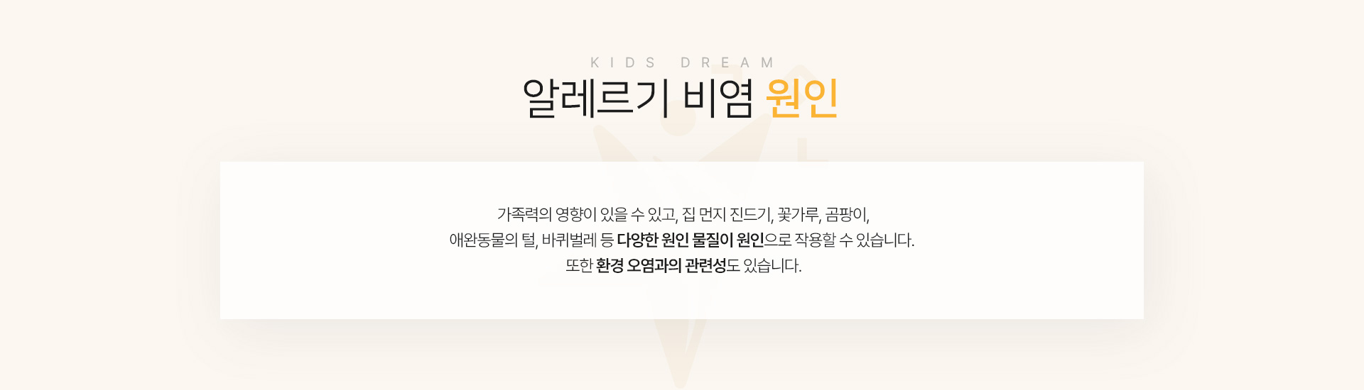 알레르기 비염 원인